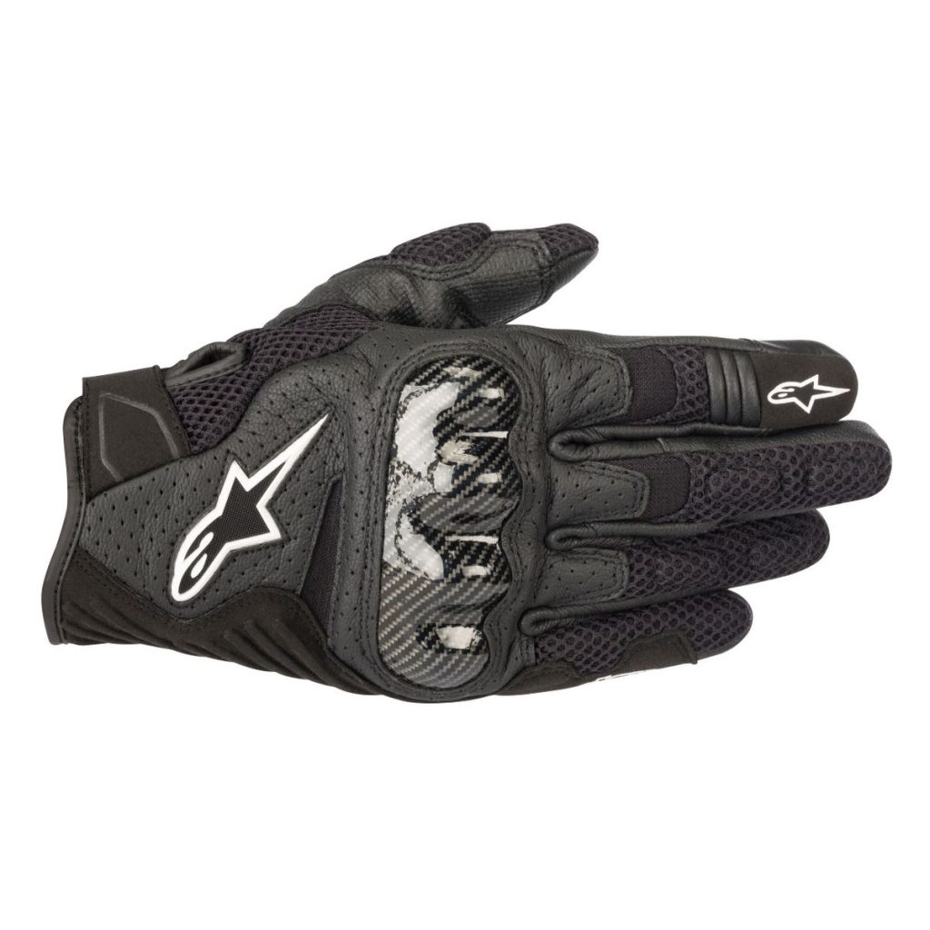 Guantes Alpinestars SMX-1 Air v2, certificación CE, deportivos/urbanos, cuero y malla, dedos compatibles con pantallas táctiles