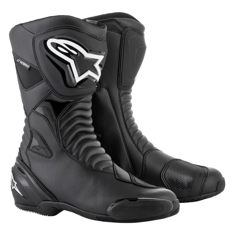 Botas Alpinestars SMX S WP, certificacion CE, resistentes al agua, proteccion en punta del pie-talon-espinilla y planta del pie, slider para conducción deportiva