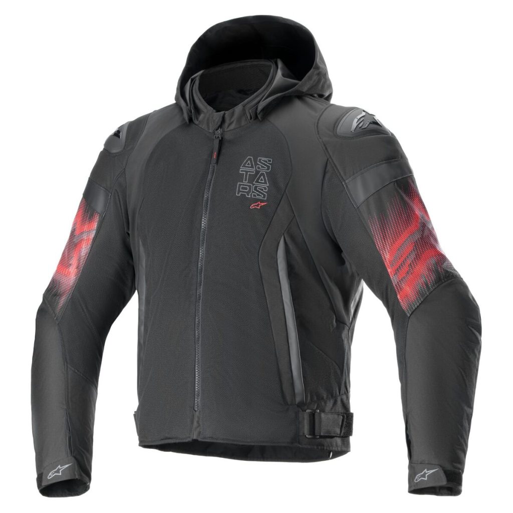 Jacket Alpinestars Zaca Air Venom WP, ventilada, contra agua, certificacion CE Nivel 1, compatible con AirBag Tech-Air