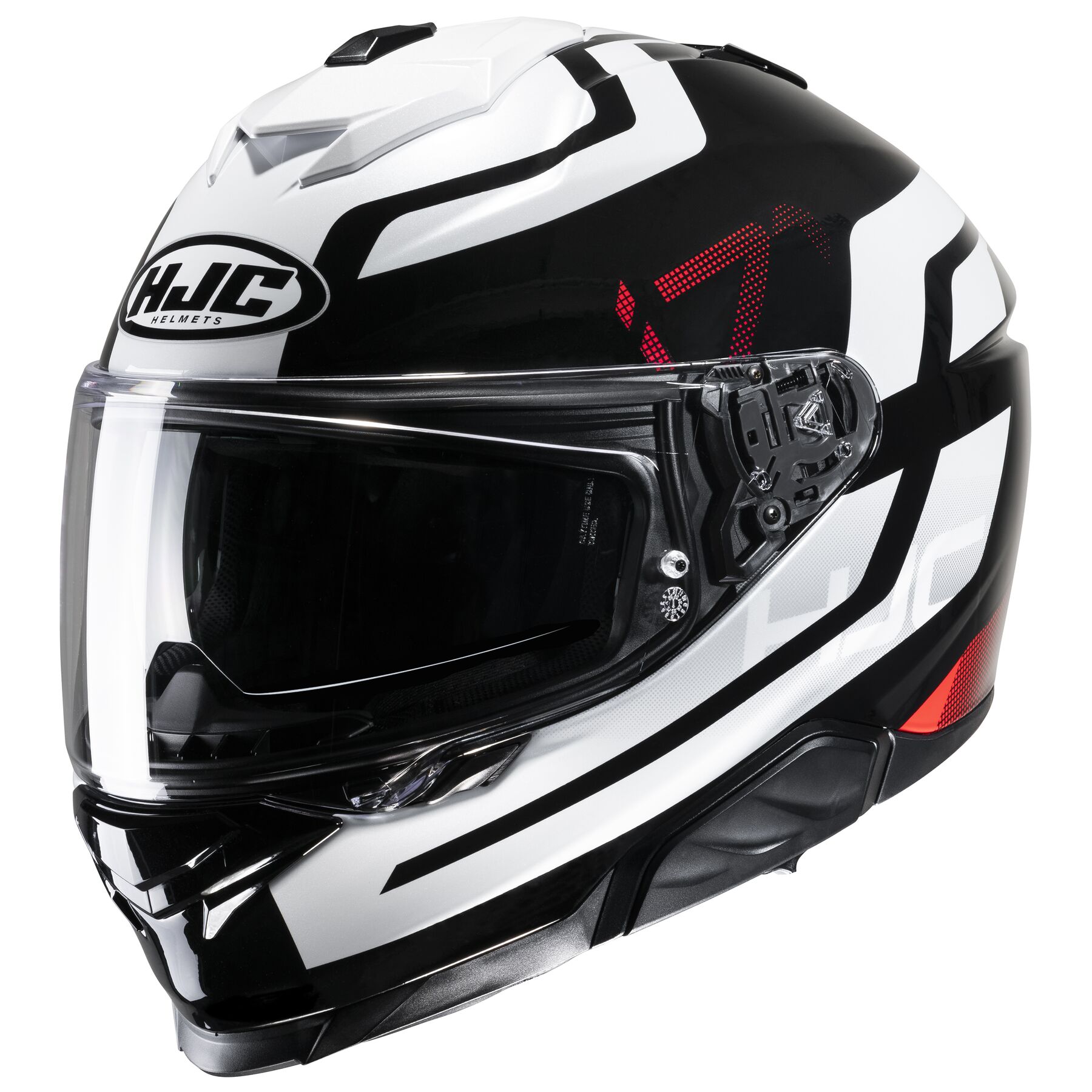 Casco HJC i71 Enta, certificacion DOT y ECE22.06, policarbonato, lentes internos oscuros, cierre doble D - Imagen 2