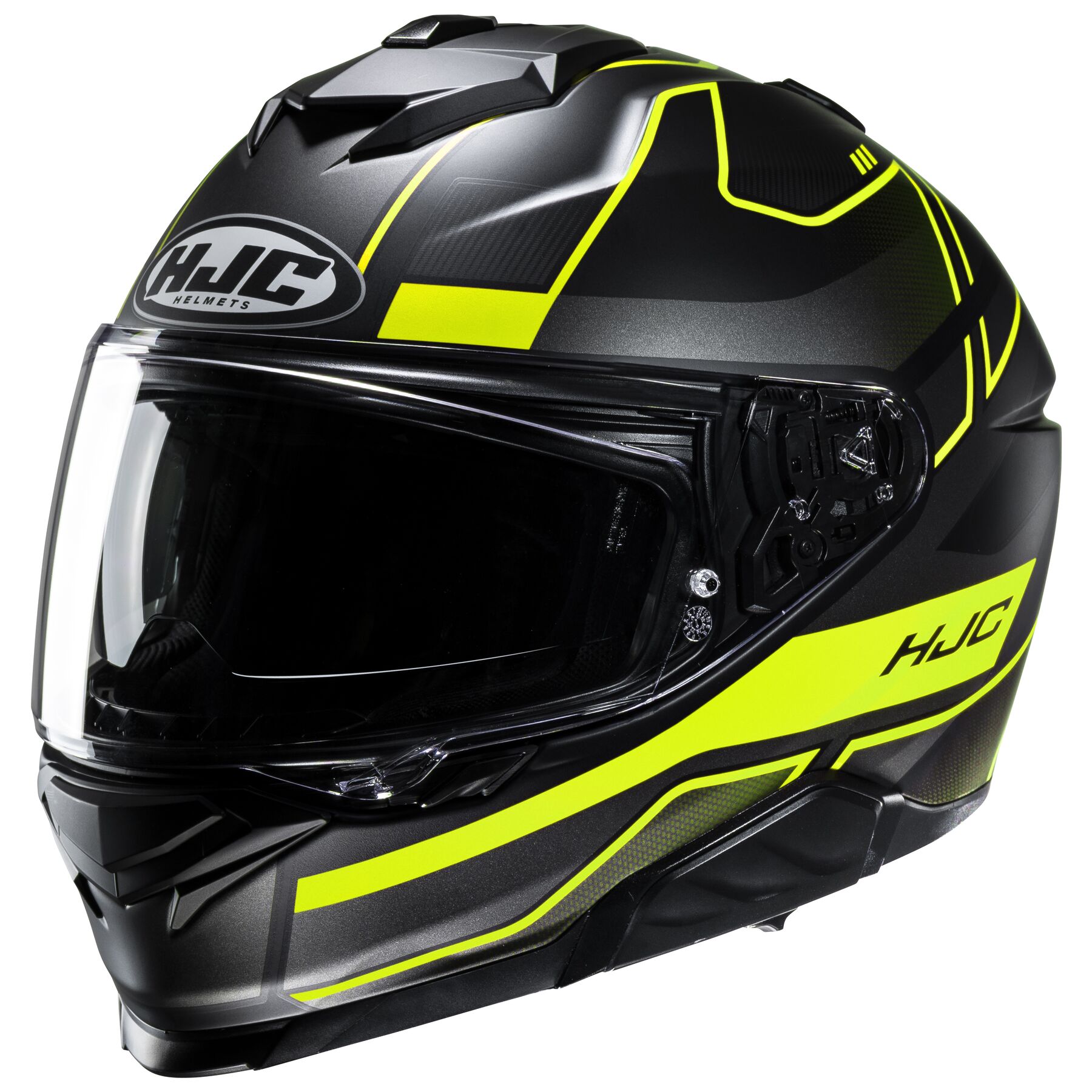 Casco HJC i71 Iorix Helmet, certificacion DOT y ECE22.06, policarbonato, lentes internos oscuros, cierre doble D - Imagen 2