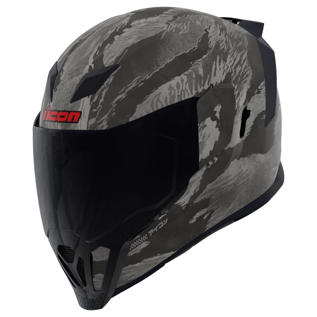 Casco Icon Airflite Mips Tiger's Blood, policarbonato, certificacion ECE 22.06 y DOT, Icon no se empaña, incluye visera negra y lentes internos oscuros, espumas absorbentes de humedad