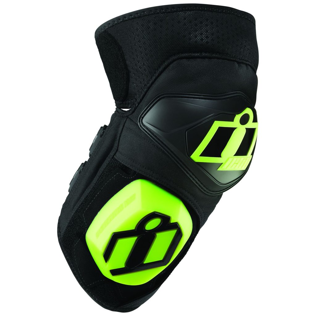 Rodilleras con slider Icon Cloverleaf 2, proteccion D3O certificacion CE nivel 1, slider de nailon