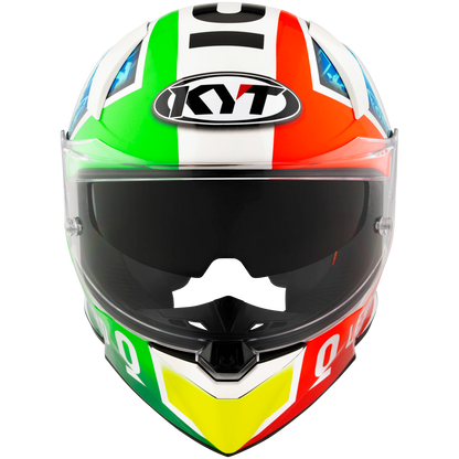 KYT R2R Foggia Misano 2021, certificacion ECE 22.06 y DOT, termoplástico avanzado ADT, cierre doble D, lentes internos oscuros - Imagen 3