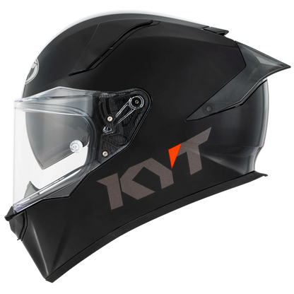 KYT R2R Negro Brillante, certificacion ECE 22.06 y DOT, termoplástico avanzado ADT, cierre doble D, lentes internos oscuros