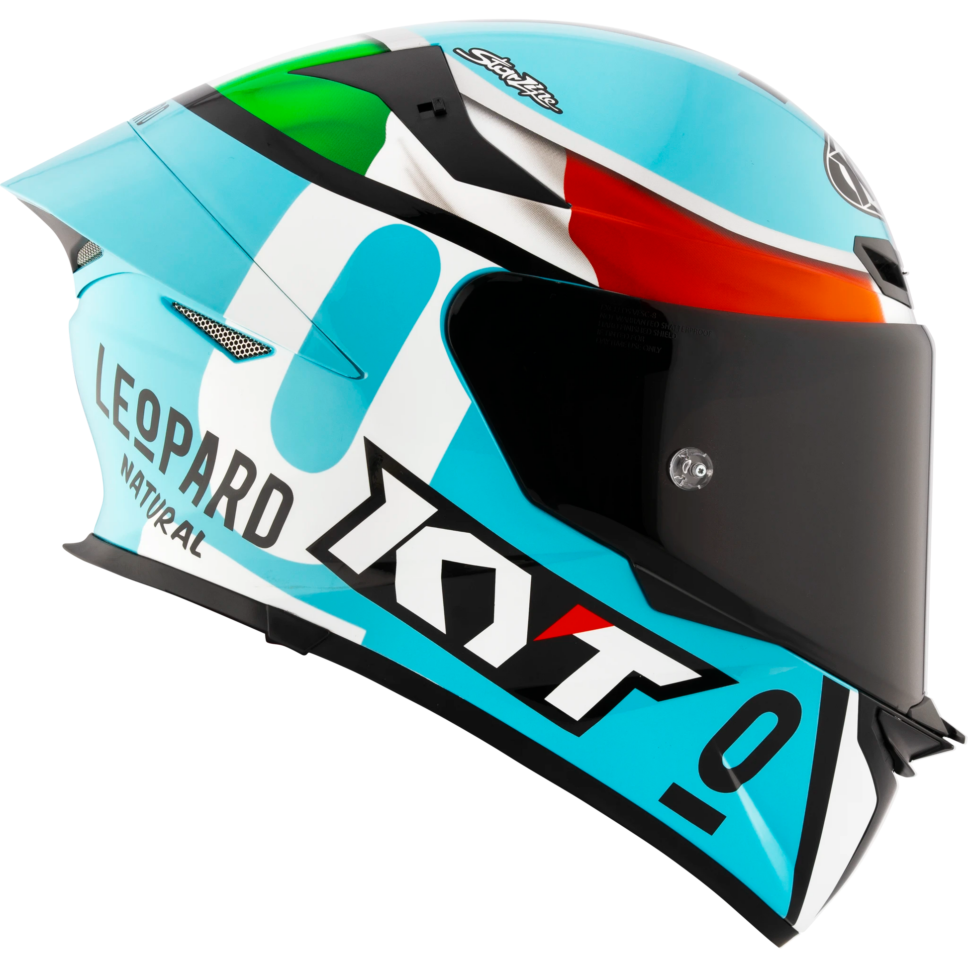 KYT TT Revo Leopard Replica Tri-Color - Imagen 5