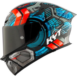 Casco KYT TT Revo Synchotron, certificacion ECE 22.06 y DOT, termoplástico avanzado ADT, cierre doble D