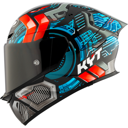 Casco KYT TT Revo Synchotron, certificacion ECE 22.06 y DOT, termoplástico avanzado ADT, cierre doble D