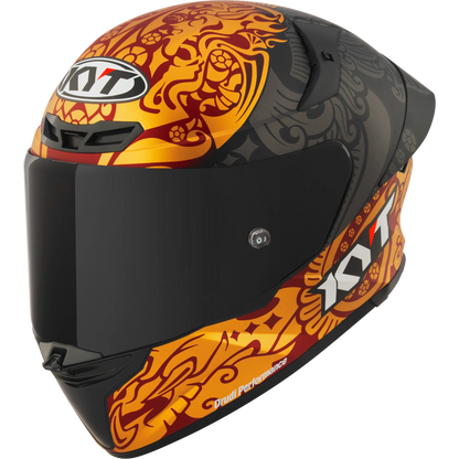Casco KYT TT Revo Bastianini Indonesia 2024, certificacion ECE 22.06 y DOT, termoplástico avanzado ADT, cierre doble D (copia) - Imagen 2