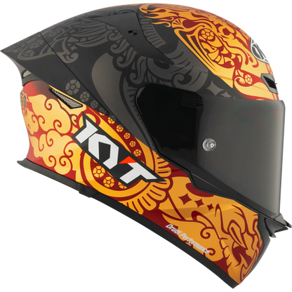 Casco KYT TT Revo Bastianini Indonesia 2024, certificacion ECE 22.06 y DOT, termoplástico avanzado ADT, cierre doble D (copia) - Imagen 5
