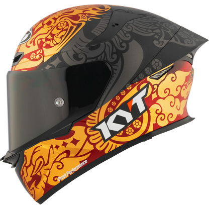 Casco KYT TT Revo Bastianini Indonesia 2024, certificacion ECE 22.06 y DOT, termoplástico avanzado ADT, cierre doble D (copia)