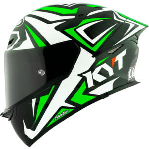 Casco KYT TT Revo Alex Lowes 2024 Brillante, certificacion ECE 22.06 y DOT, termoplástico avanzado ADT, cierre doble D