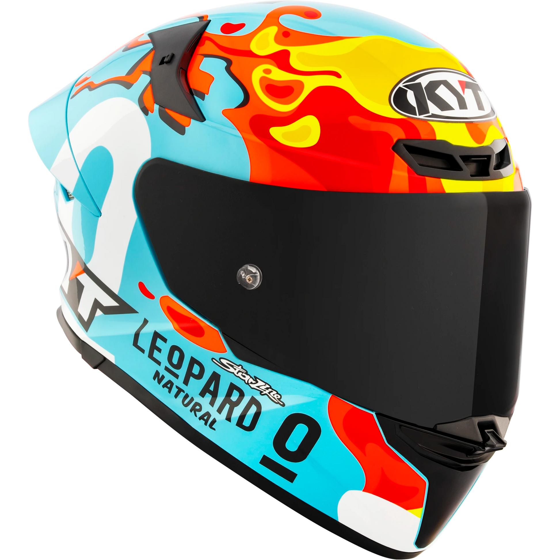 Casco KYT TT Revo Leopard Aragon, certificacion ECE 22.06 y DOT, termoplástico avanzado ADT, cierre doble D - Imagen 5