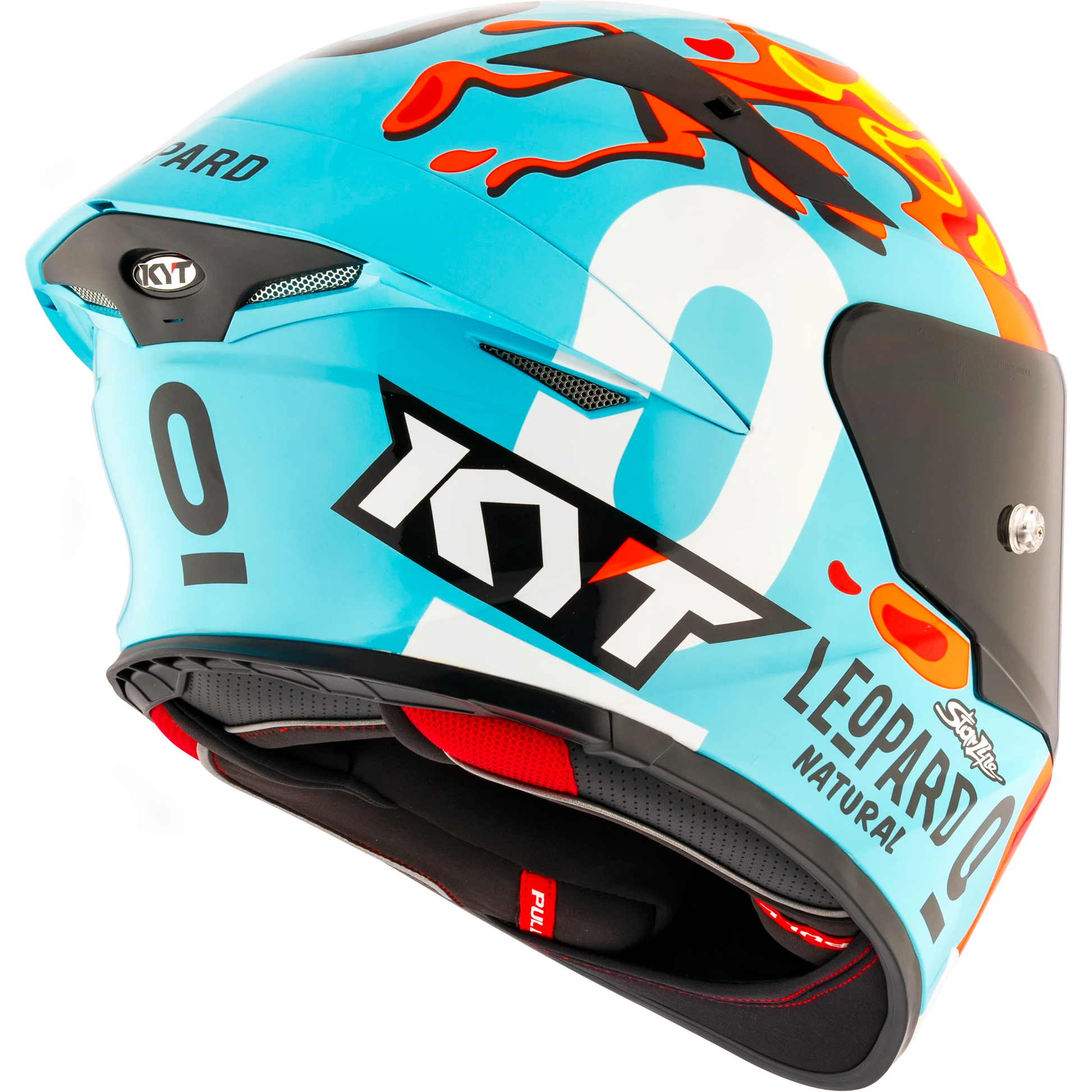 Casco KYT TT Revo Leopard Aragon, certificacion ECE 22.06 y DOT, termoplástico avanzado ADT, cierre doble D - Imagen 7
