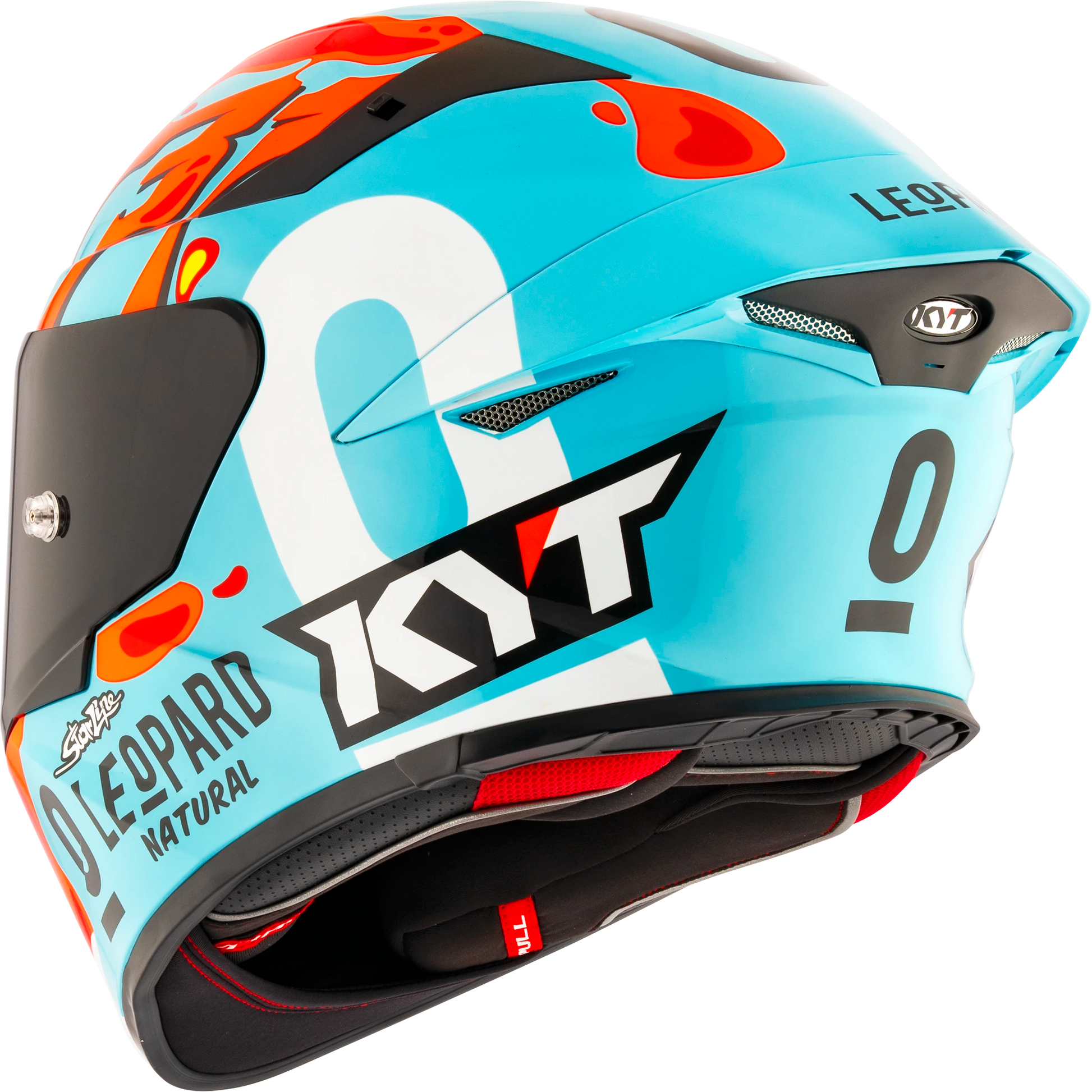 Casco KYT TT Revo Leopard Aragon, certificacion ECE 22.06 y DOT, termoplástico avanzado ADT, cierre doble D - Imagen 9