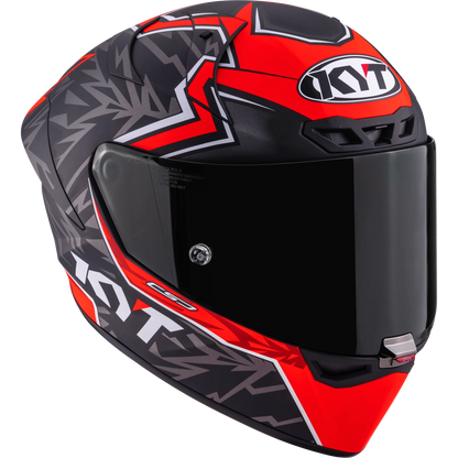 Casco KYT KX-1 Race GP Nicolo Bulega 2025 Matte, Certifiacion ECE 22.06/FIM, fibra tricomposite y aramida, cierre de visera de carreras, 1450 g - Imagen 5