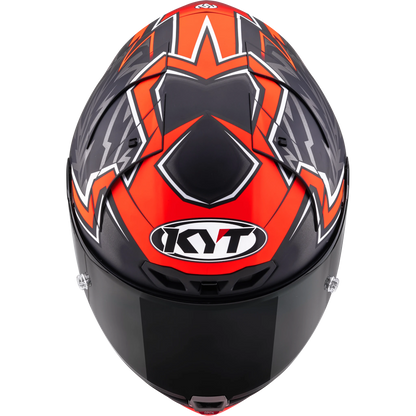 Casco KYT KX-1 Race GP Nicolo Bulega 2025 Matte, Certifiacion ECE 22.06/FIM, fibra tricomposite y aramida, cierre de visera de carreras, 1450 g - Imagen 4