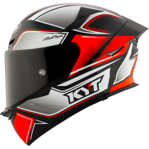Casco KYT TT Revo Tourist Rojo Matte, certificacion ECE 22.06 y DOT, termoplástico avanzado ADT, cierre doble D