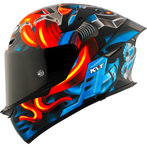 Casco KYT TT Revo Magnet Matte, certificacion ECE 22.06 y DOT, termoplástico avanzado ADT, cierre doble D