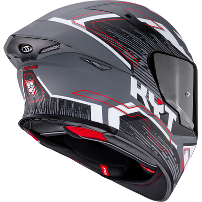 Casco KYT TT Revo Speeding Gris Matte, certificacion ECE 22.06 y DOT, termoplástico avanzado ADT, cierre doble D - Imagen 7