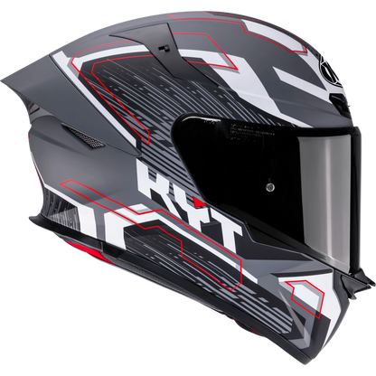 Casco KYT TT Revo Speeding Gris Matte, certificacion ECE 22.06 y DOT, termoplástico avanzado ADT, cierre doble D - Imagen 6