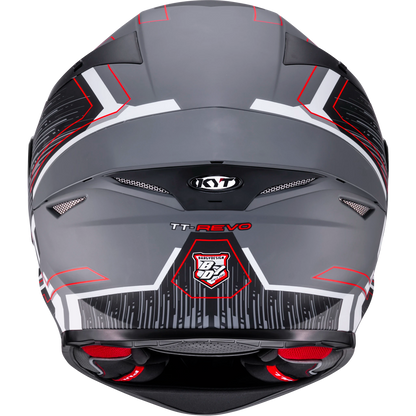 Casco KYT TT Revo Speeding Gris Matte, certificacion ECE 22.06 y DOT, termoplástico avanzado ADT, cierre doble D - Imagen 8