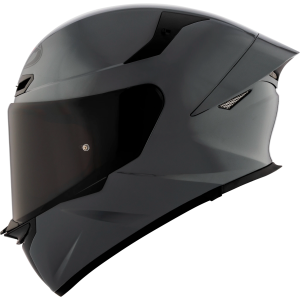 Casco KYT TT Revo gris nardo brillante, certificacion ECE 22.06 y DOT, termoplástico avanzado ADT, cierre doble D