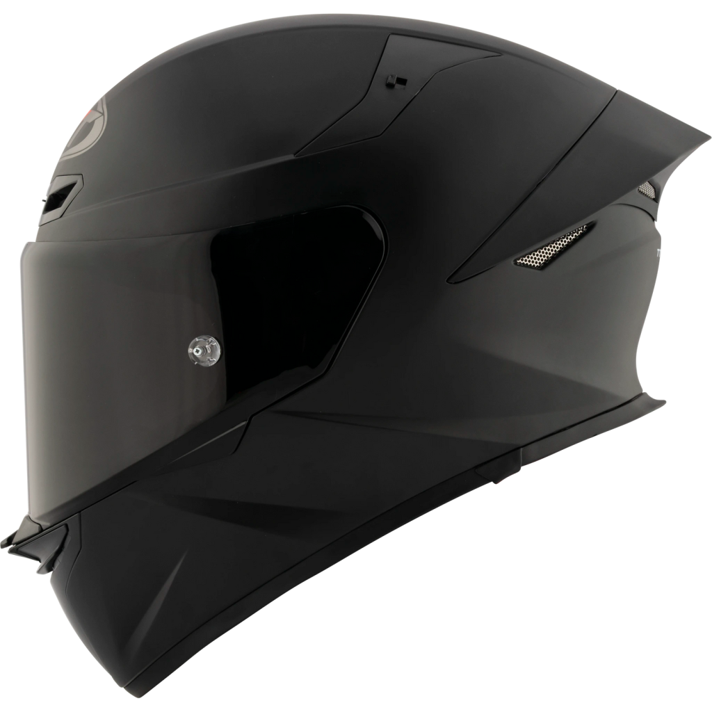 Casco KYT TT Revo negro matte, certificacion ECE 22.06 y DOT, termoplástico avanzado ADT, cierre doble D