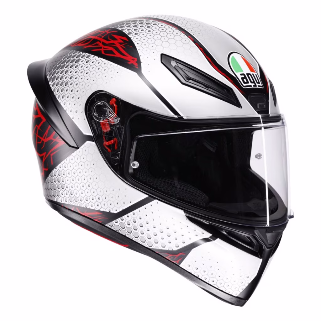 Casco AGV K1 S Speedarmor Matte, certificacion DOT y ECE22.06, resina termoplastica, cierre doble D, 100 % de protección UV