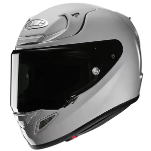 Casco HJC RPHA 12N Gris Nardo Brillante, fibra de carbon y fibra de vidrio, certificacion ECE22.06 y DOT, visera negra y pinlock incluido, bloqueo de visera para mayor seguridad en conducción deportiva