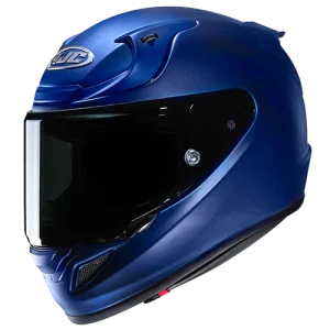 Casco HJC RPHA 12N Azul Metalico Matte, fibra de carbon y fibra de vidrio, certificacion ECE22.06 y DOT, visera negra y pinlock incluido, bloqueo de visera para mayor seguridad en conducción deportiva