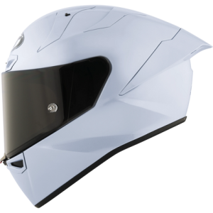 Casco KYT KX-1 Race GP Carbon Blanco Stellar Diamante, Certifiacion ECE 22.06/FIM, fibra tricomposite y aramida, cierre de visera de carreras, 1450 g