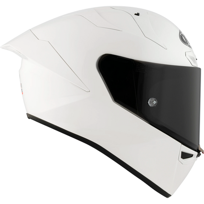 Casco KYT KX-1 Race GP Carbon Blanco Brillante, Certifiacion ECE 22.06/FIM, fibra tricomposite y aramida, cierre de visera de carreras, 1450 g - Imagen 5