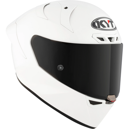 Casco KYT KX-1 Race GP Carbon Blanco Brillante, Certifiacion ECE 22.06/FIM, fibra tricomposite y aramida, cierre de visera de carreras, 1450 g - Imagen 4