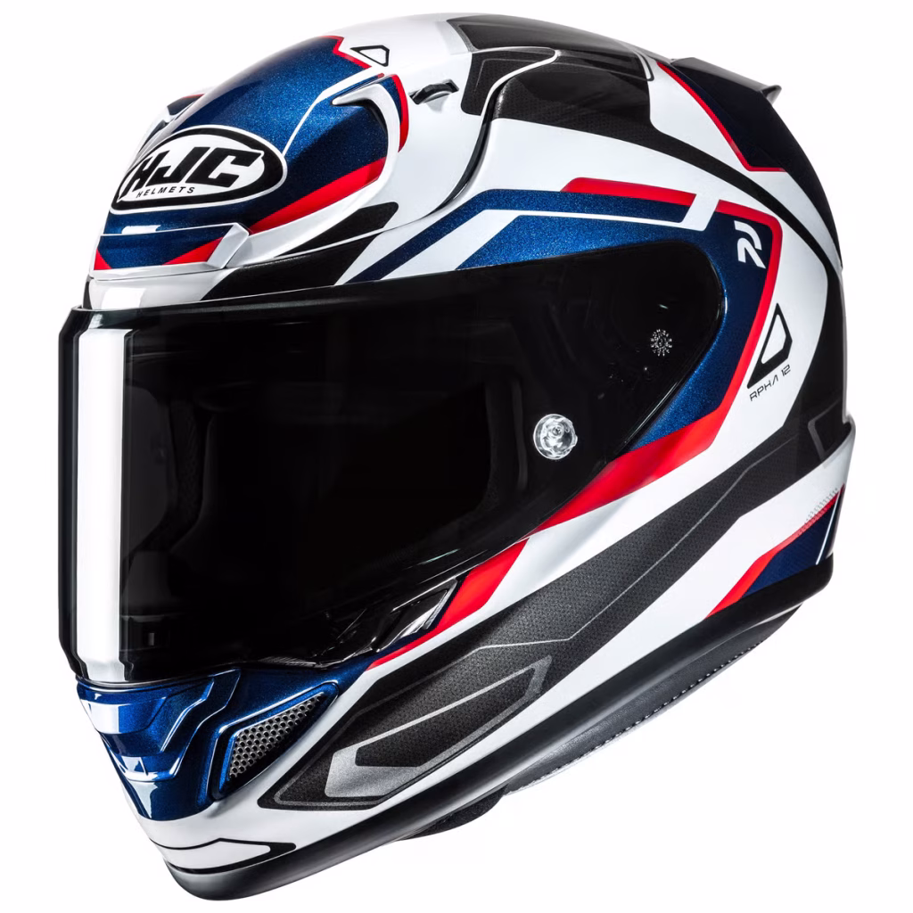 Casco HJC RPHA 12N Brels Brillante, DOT y ECE 22.06, fibra de carbon y fibra de vidrio, incluye visera negra y pinlock, ventilacion bloqueo de visera para mayor seguridad en conducción deportiva
