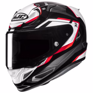 Casco HJC RPHA 12N Brels Rojo Brillante, DOT y ECE 22.06, fibra de carbon y fibra de vidrio, incluye visera negra y pinlock, ventilacion bloqueo de visera para mayor seguridad en conducción deportiva