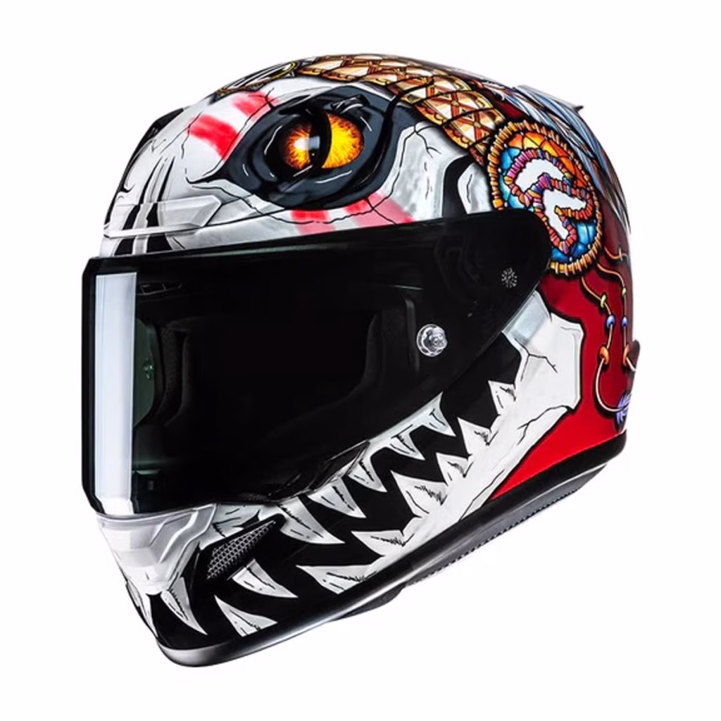 Casco HJC RPHA 12N Carbon Kepina, DOT y ECE 22.06, fibra de carbon y fibra de vidrio, incluye visera negra y pinlock, ventilacion mejorada, bloqueo de visera para mayor seguridad en conducción deportiva